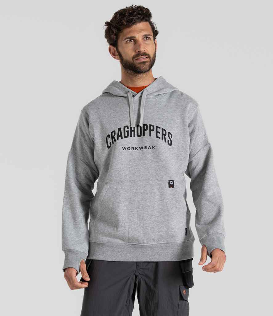 Craghoppers Workwear Oulston Hoodie | Soft Grey Marl