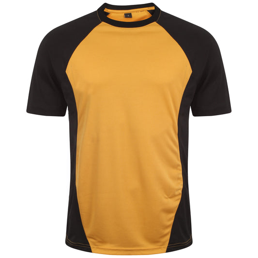Training T-Shirt - Black/Amber - XLB