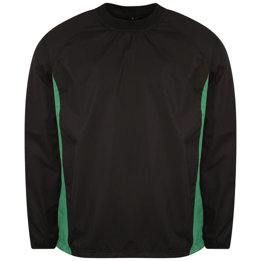Windbreaker/Contact Top - Black/Emerald - XL