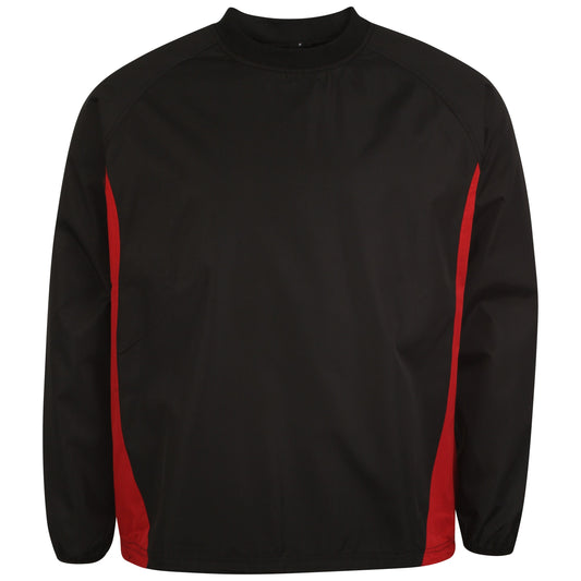 Windbreaker/Contact Top - Black/Red - XLB