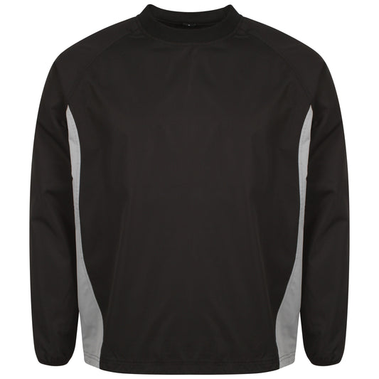 Windbreaker/Contact Top - Black/Silver - 2XL