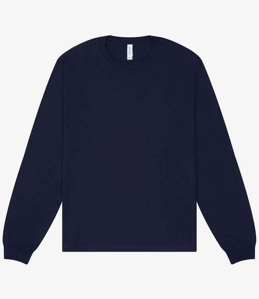 Canvas Unisex Heavyweight Long Sleeve Boxy T-Shirt