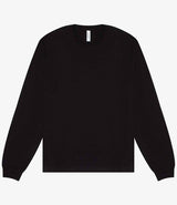 Canvas Unisex Heavyweight Long Sleeve Boxy T-Shirt | Black thumbnail 4