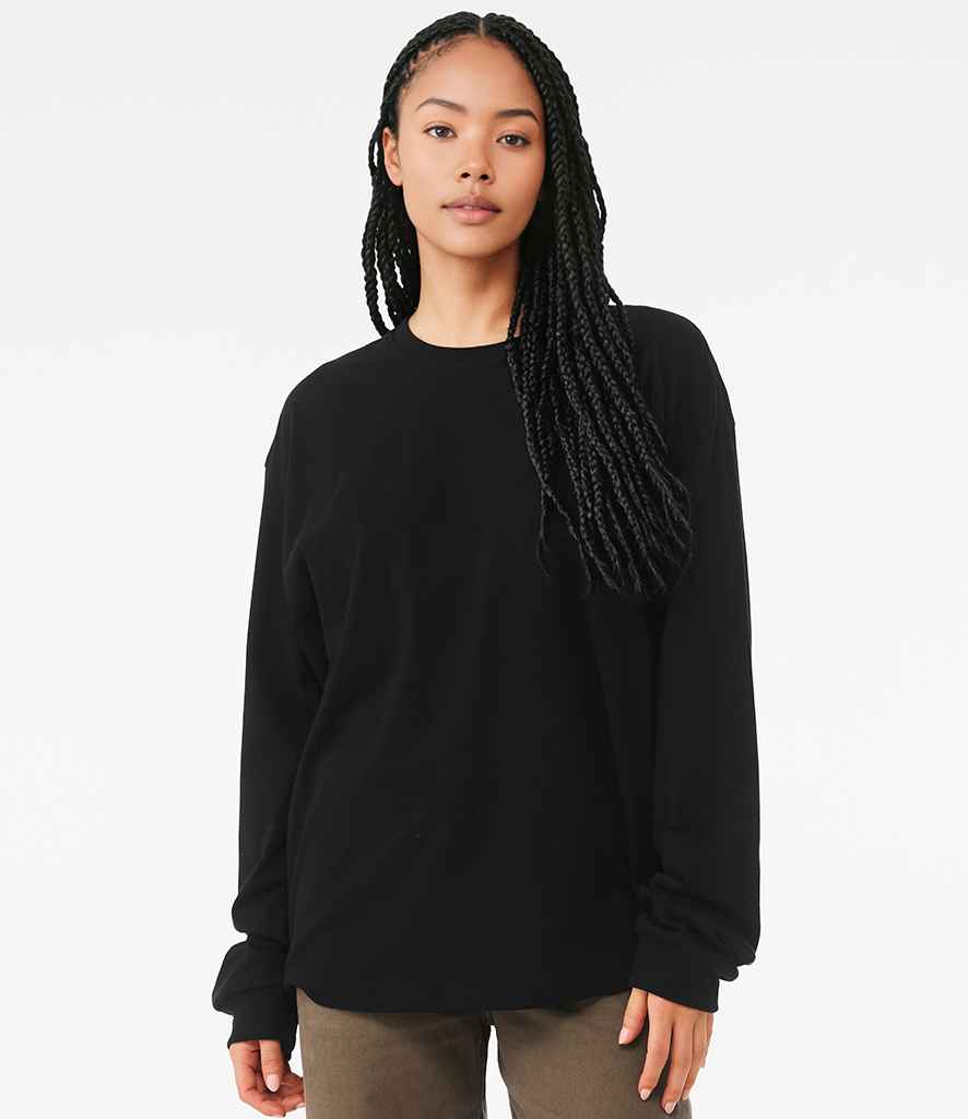 Canvas Unisex Heavyweight Long Sleeve Boxy T-Shirt | Black