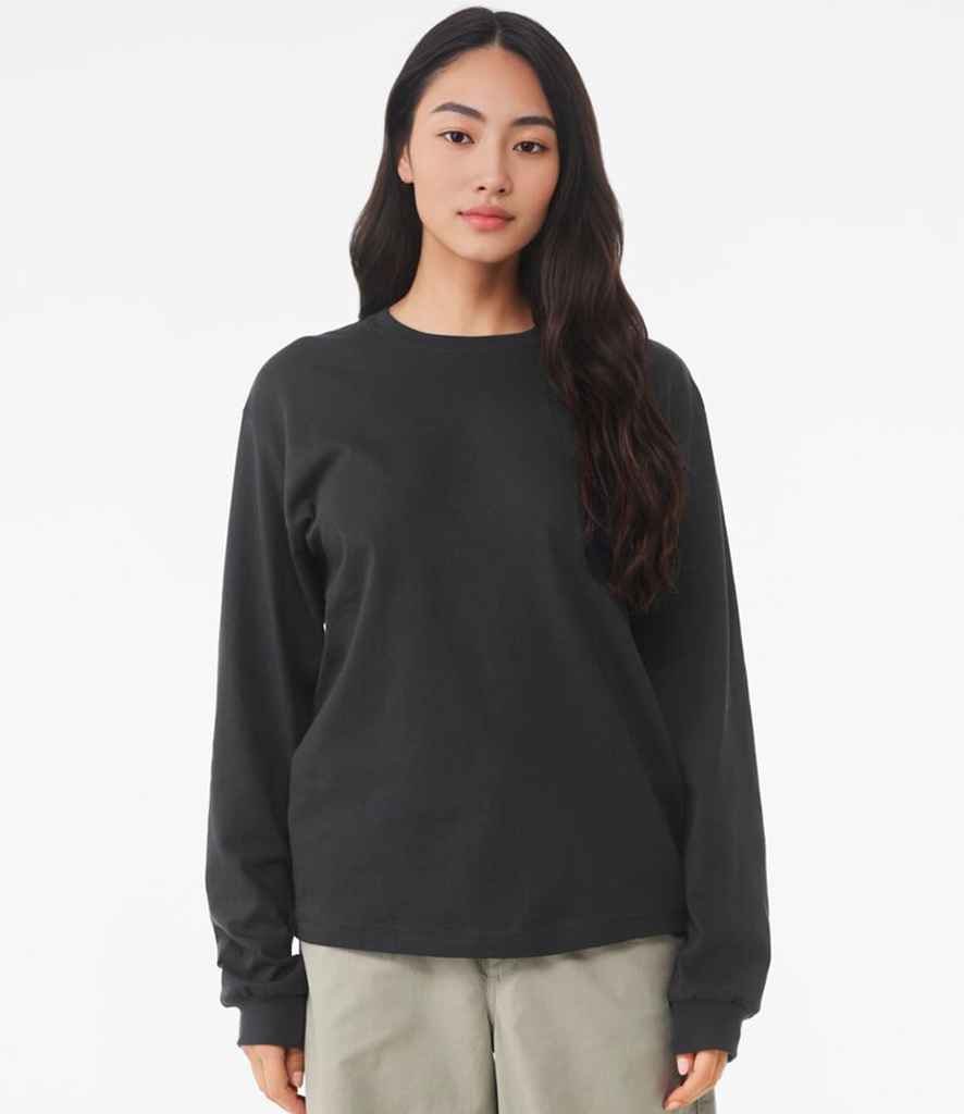 Canvas Unisex Heavyweight Long Sleeve Boxy T-Shirt | Dark Grey