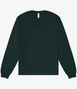 Canvas Unisex Heavyweight Long Sleeve Boxy T-Shirt | Forest Green thumbnail 4