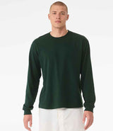 Canvas Unisex Heavyweight Long Sleeve Boxy T-Shirt | Forest Green thumbnail 1