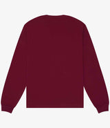 Canvas Unisex Heavyweight Long Sleeve Boxy T-Shirt | Maroon thumbnail 5