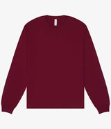 Canvas Unisex Heavyweight Long Sleeve Boxy T-Shirt | Maroon thumbnail 4