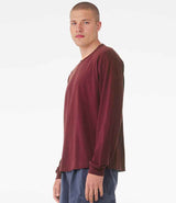 Canvas Unisex Heavyweight Long Sleeve Boxy T-Shirt | Maroon thumbnail 3
