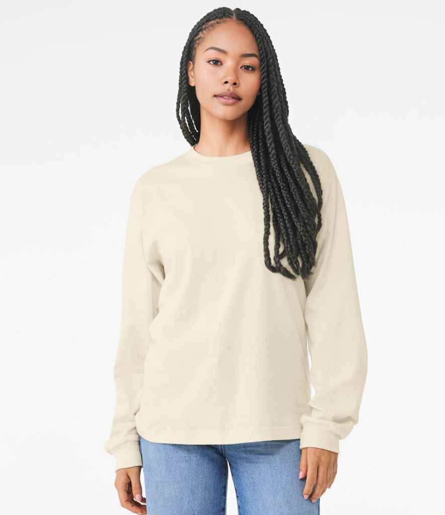 Canvas Unisex Heavyweight Long Sleeve Boxy T-Shirt | Natural