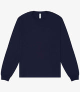 Canvas Unisex Heavyweight Long Sleeve Boxy T-Shirt | Navy thumbnail 4