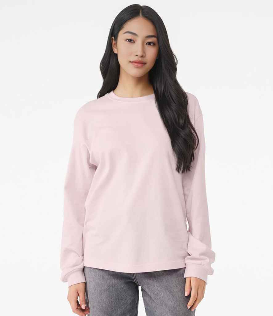 Canvas Unisex Heavyweight Long Sleeve Boxy T-Shirt | Soft Pink