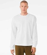 Canvas Unisex Heavyweight Long Sleeve Boxy T-Shirt | White thumbnail 1