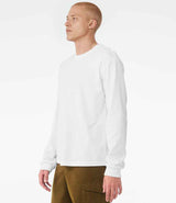Canvas Unisex Heavyweight Long Sleeve Boxy T-Shirt | White thumbnail 3