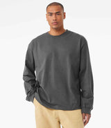 Canvas Unisex Heavyweight Long Sleeve T-Shirt | Asphalt thumbnail 1
