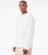 Canvas Unisex Heavyweight Long Sleeve T-Shirt | White thumbnail 3