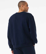 Canvas Unisex Heavyweight Crew Neck Sweatshirt | Navy thumbnail 3