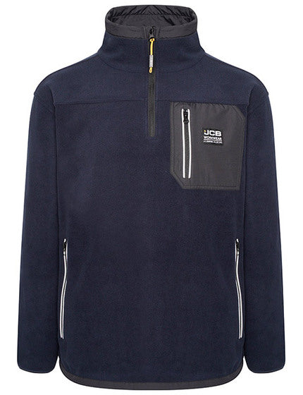 CB Workwear Trade Heavyweight 1/4 Zip Tech Fleece - Navy