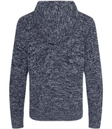 Ecologie Unisex Iguazu Sustainable Knitted Hoodie | Navy/Heather Grey thumbnail 2