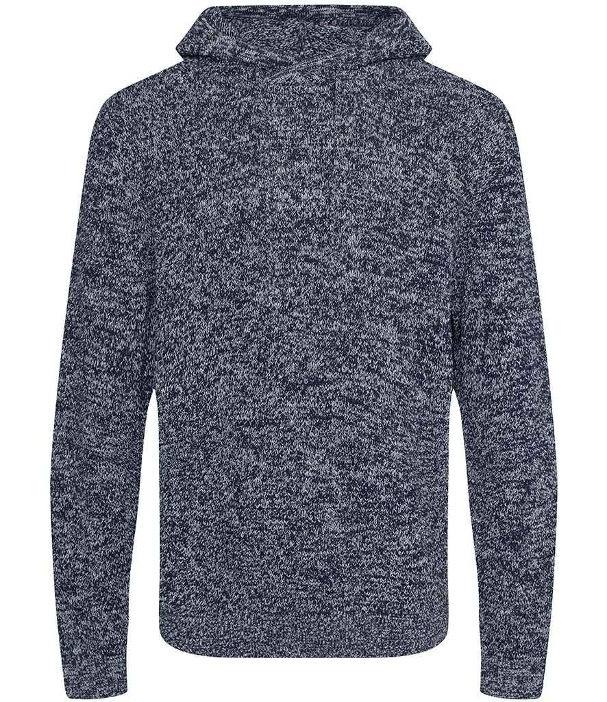 Ecologie Unisex Iguazu Sustainable Knitted Hoodie | Navy/Heather Grey