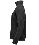 Stormtech Ladies Avalante 1/4 Zip Fleece | Black Heather thumbnail 3