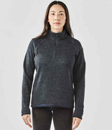 Stormtech Ladies Avalante 1/4 Zip Fleece | Navy Heather thumbnail 2