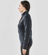Stormtech Ladies Avalante 1/4 Zip Fleece | Navy Heather thumbnail 4