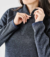 Stormtech Ladies Avalante 1/4 Zip Fleece | Navy Heather thumbnail 5