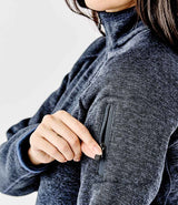 Stormtech Ladies Avalante 1/4 Zip Fleece | Navy Heather thumbnail 6