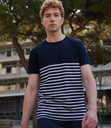 Front Row Unisex Breton Striped T-Shirt | Navy/White thumbnail 3
