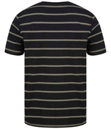 Front Row Striped T-Shirt | Black/Khaki thumbnail 2