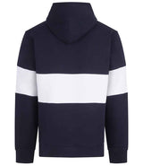 Front Row Heavyweight Panelled Hoodie | Navy/White thumbnail 6