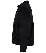 Front Row Recycled Sherpa Fleece Jacket | Black thumbnail 3