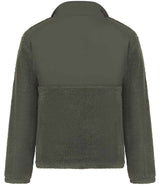 Front Row Recycled Sherpa Fleece Jacket | Dark Olive thumbnail 6