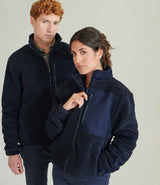 Front Row Recycled Sherpa Fleece Jacket | Navy thumbnail 1