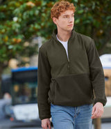 Front Row 1/2 Zip Micro Fleece | Dark Olive thumbnail 1