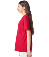 Gildan Kids Light Cotton T-Shirt | Red thumbnail 3
