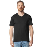 Gildan SoftStyle® V Neck T-Shirt | Black thumbnail 1