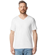 Gildan SoftStyle® V Neck T-Shirt | White thumbnail 1