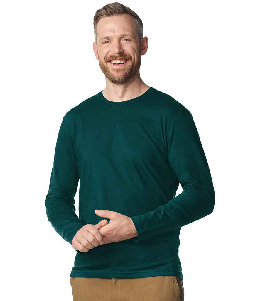 Gildan SoftStyle® Long Sleeve T-Shirt | Fan Marine Green