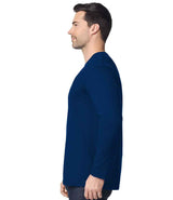 Gildan SoftStyle® Long Sleeve T-Shirt | Navy thumbnail 3