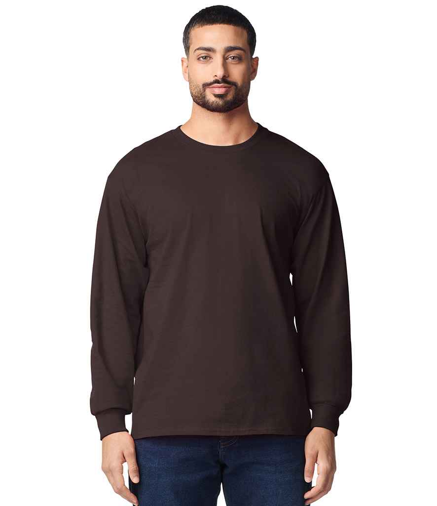 Gildan Ultra Cotton™ Long Sleeve T-Shirt | Dark Chocolate