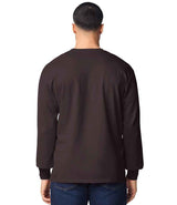 Gildan Ultra Cotton™ Long Sleeve T-Shirt | Dark Chocolate thumbnail 2