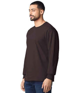 Gildan Ultra Cotton™ Long Sleeve T-Shirt | Dark Chocolate thumbnail 3