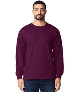 Gildan Ultra Cotton™ Long Sleeve T-Shirt | Maroon thumbnail 1