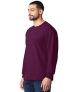 Gildan Ultra Cotton™ Long Sleeve T-Shirt | Maroon thumbnail 3