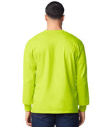 Gildan Ultra Cotton™ Long Sleeve T-Shirt | Safety Green thumbnail 2