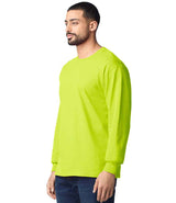 Gildan Ultra Cotton™ Long Sleeve T-Shirt | Safety Green thumbnail 3