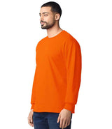 Gildan Ultra Cotton™ Long Sleeve T-Shirt | S Orange thumbnail 3
